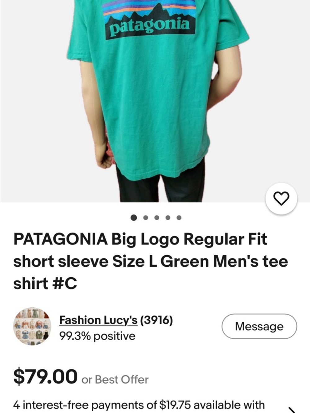 Mens PATAGONIA Shirt, Sz L! Very Good condition! - Picture 2 of 6